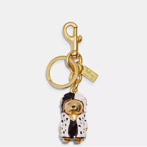 Coach Gold and Black Dalmatian Key Holder - Picture 1 of 5